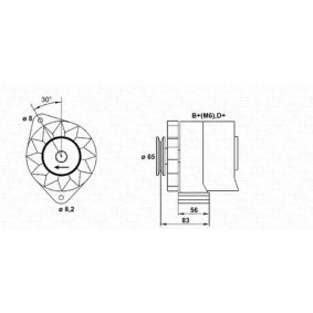 Lichtmaschine 943356308010 von MAGNETI MARELLI günstig für 169,49 € online kaufen