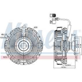 Kjøp Clutch, kjølevifte av NISSENS 86248 til den lave prisen 8433,85 NOK