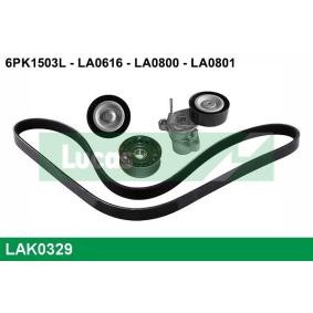 Comprar Juego de correas trapeciales poli V de LUCAS LAK0329 a bajo precio de 97,54 €