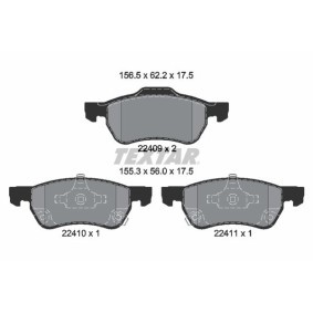 Bremsbeläge 2240901 von TEXTAR günstig für 65,98 € online kaufen