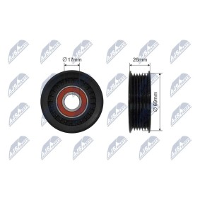 Achetez des Poulie renvoi / transmission, courroie trapézoïdale à nervures de chez NTY en ligne pour Ecosport Mk2 à prix modérés