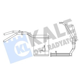 Wärmetauscher, Innenraumheizung 347390 von KALE OTO RADYATOR günstig für 56,71 € online kaufen