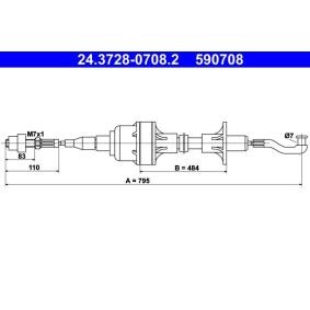 Acquista Cavo frizione da ATE online per Cavalier Mk2 Sedan (J82) a prezzi moderati
