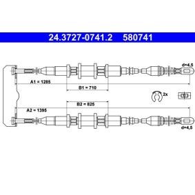 Handbremsseil 24.3727-0741.2 von ATE günstig für 27,42 € online kaufen