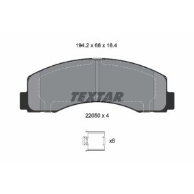 Bremsbeläge 2205002 von TEXTAR günstig für 119,26 € online kaufen