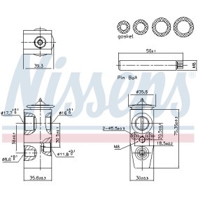 Compre Válvula de expansión de aire acondicionado de NISSENS online para C-Max II (DXA/CB7, DXA/CEU) a precios moderados