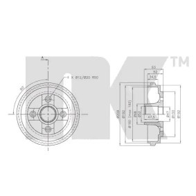 Bremstrommel 253618 von NK günstig für 44,39 € online kaufen