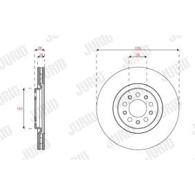 Bremsscheibe 563683JC-1 von JURID günstig für 92,38 € online kaufen