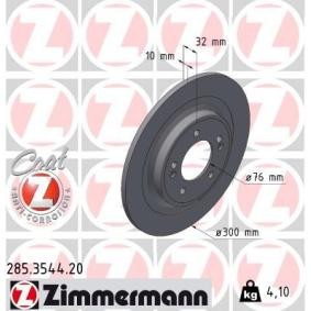 Bremsscheibe 285.3544.20 von ZIMMERMANN günstig für 64,07 € online kaufen