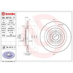 Osta Jarrulevy BREMBO:llä 08.N410.11 edullisesti hintaan 56,45 €