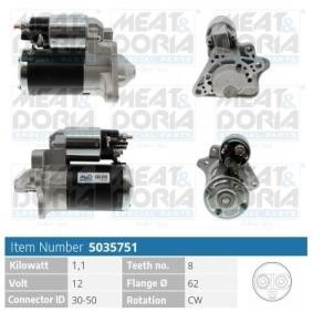 Köp Startmotor av MEAT & DORIA 5035751 till det låga priset 1424,19 kr