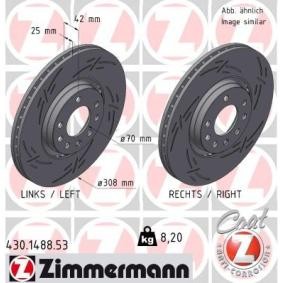 Compre Disco de travão da ZIMMERMANN 430.1488.53 a um preço baixo por 139,82 €