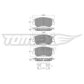 Acquista Kit pastiglie freni da TOMEX brakes TX 60-45 a buon mercato per soli 45,86 €
