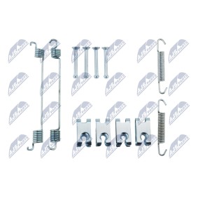 Compre Kit de acessórios, maxilas de travão de estacionamento da NTY HSR-FR-003 a um preço baixo por 9,53 €