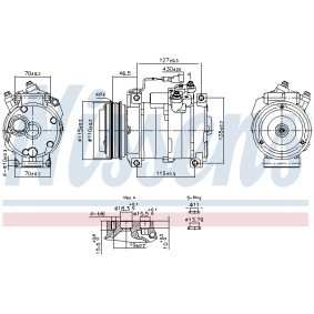 Compre Compressor de ar condicionado de NISSENS online para Daily V Minibuss a preços moderados