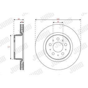 Acquista Disco freno da JURID 563658JC a buon mercato per soli 70,08 €