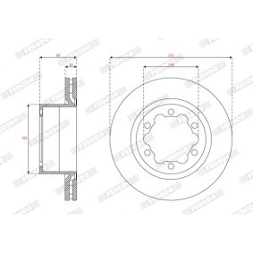 Bremsscheibe von FERODO DDF3106C-1