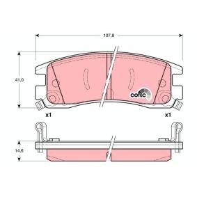 Bremsbeläge für CADILLAC von TRW