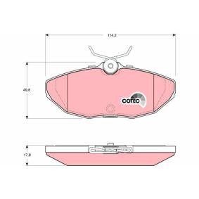 Bremsbeläge GDB1398 von TRW günstig für 32,09 € online kaufen