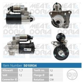 Köp Startmotor av MEAT & DORIA 5010934 till det låga priset 2037,18 kr