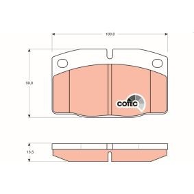 Bremsbeläge für LOTUS von TRW