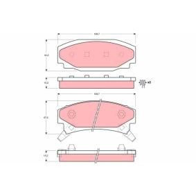 Bremsbeläge GDB4037 von TRW günstig für 158,83 € online kaufen