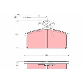 Achetez des Plaquettes de frein TRW GDB422 à prix pour 28,70 €