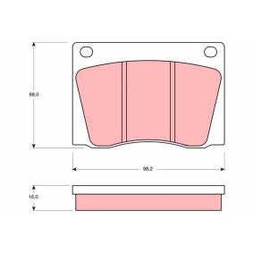 Bremsbeläge für LOTUS von TRW