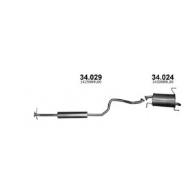 Mittelschalldämpfer 34.029 von IZAWIT günstig für 63,25 € online kaufen