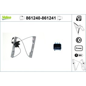 Achetez des Lève-vitre VALEO 861240 à prix pour 87,73 €