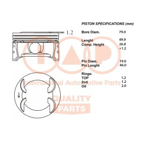 Kolben 100-20100 von IAP QUALITY PARTS günstig für 464,87 € online kaufen
