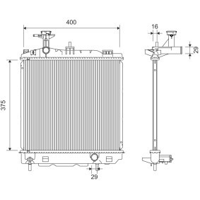 Kjøp Radiator, motorkjøling av VALEO 701367 til den lave prisen 1216,75 NOK