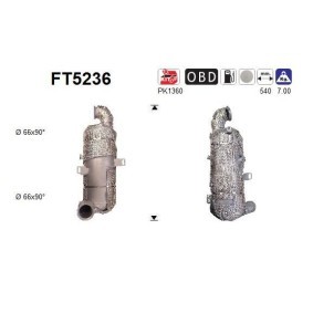 Køb Partikelfilter af AS FT5236 til den lave pris 5513,02 DKK