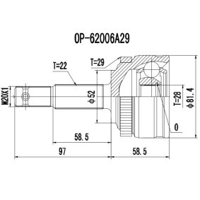 Gelenksatz, Antriebswelle 77-OP-700 von PROCARO günstig für 39,70 € online kaufen