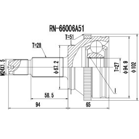 Acquista Kit giunti semiasse da PROCARO 77-RE-200 a buon mercato per soli 49,39 €