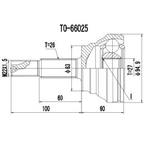Acquista Kit giunti semiasse da PROCARO 77-TO-600 a buon mercato per soli 42,88 €