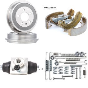 Comprar Kit frenos, disco de tambor de RIDEX 3859B0504 a bajo precio de 76,13 €