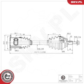 Comprar Árbol de transmisión de ESEN SKV 40SKV016 a bajo precio de 96,12 €