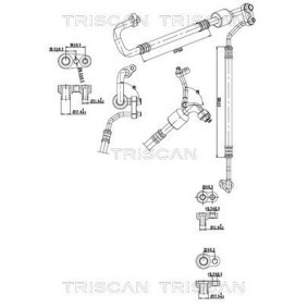 Achetez des Tuyau de clim de chez TRISCAN en ligne pour Astra J Van / 3/5 portes (P10) à prix modérés