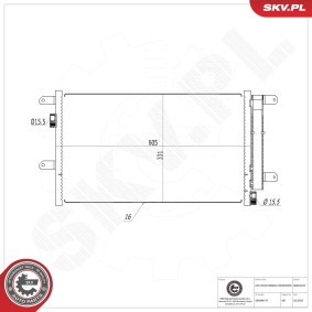 Klimakondensator 86SKV222 von ESEN SKV günstig für 62,71 € online kaufen