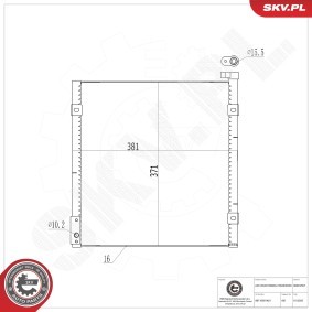 Klimakondensator 86SKV557 von ESEN SKV günstig für 44,44 € online kaufen