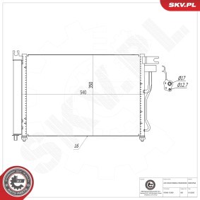 Klimakondensator 86SKV594 von ESEN SKV günstig für 54,71 € online kaufen