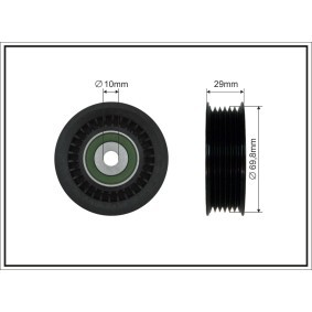 Umlenk- / Führungsrolle, Keilrippenriemen 500727 von CAFFARO günstig für 18,67 € online kaufen