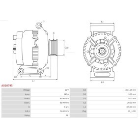 Lichtmaschine A01079S von AS-PL günstig für 200,96 € online kaufen