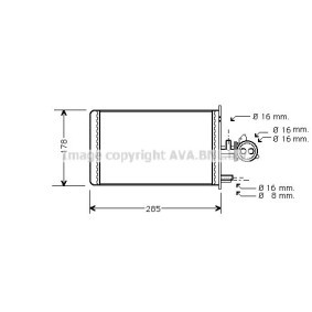 Comprar Radiador de calefacción de AVA COOLING SYSTEMS PE6173 a bajo precio de 66,03 €
