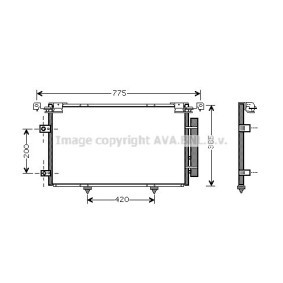 Acquista Radiatore aria condizionata da AVA COOLING SYSTEMS online per Camry Sedan (_V3_) a prezzi moderati