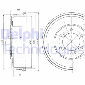 Comprar Tambor de freno de DELPHI BF461 a bajo precio de 58,14 €