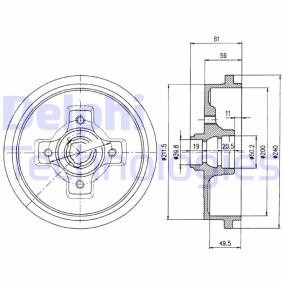 Bremstrommel BF310 von DELPHI günstig für 31,68 € online kaufen