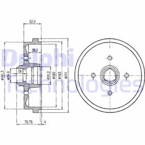 Bremstrommel BF96 von DELPHI günstig für 22,45 € online kaufen