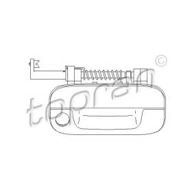 PEUGEOT Türgriff von TOPRAN